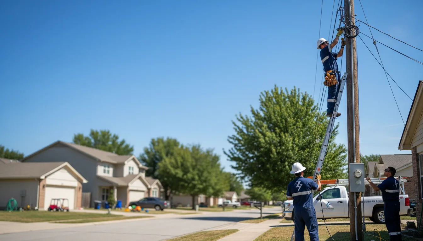 Residential electrician providing installation services in Ropesville, TX